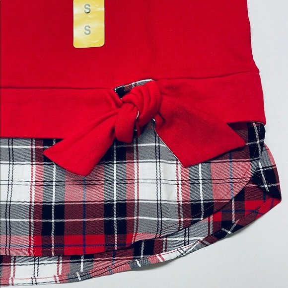 NEW- Women’s Izod Long Sleeve Tie Front 2 Fer Sweatshirt - Picture 7 of 11